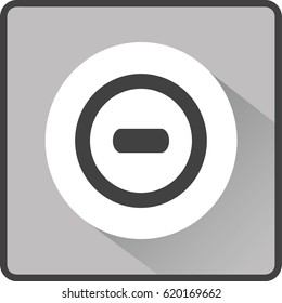 Vector minus web flat icon.