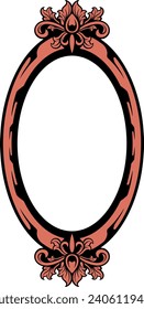 Ilustración del marco de adorno del espejo retrovisor