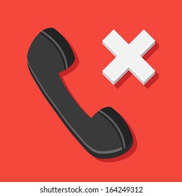 Vector Missed Call Icon