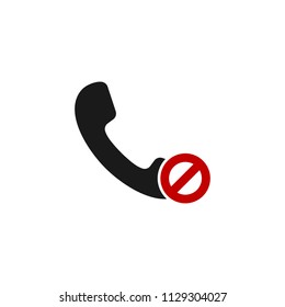 Vector Missed Call Icon. App symbol