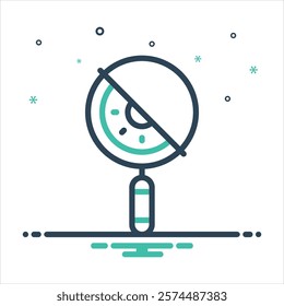 Vector mix colorful icon for hidden