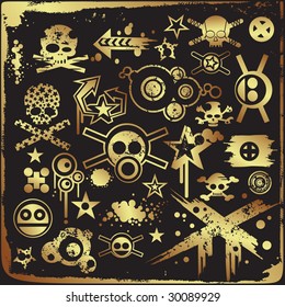 Vector Mix - Set of Grunge Urban Design Elements