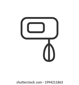 Vector mixer line icon. Symbol in trendy outline style. Vector illustration isolated on a white background. 