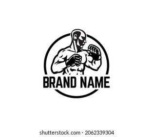 vector MMA Fighter - Fighter emblem illustration