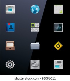 Vector mobile applications icon set. Part 2