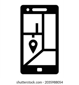 Vektor Mobile GPS - Bildsymboldesign
