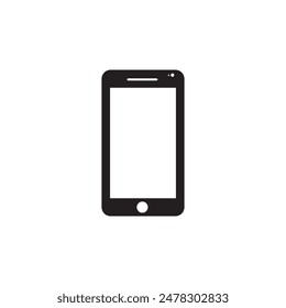 Vector mobile icon illustration black design .