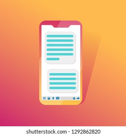 Vector mobile illustration phone