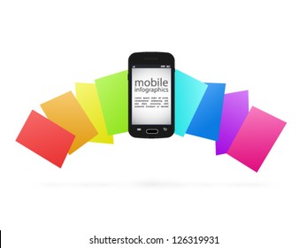 vector mobile infographics
