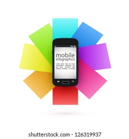 vector mobile infographics