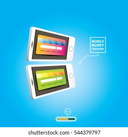 Vector mobile payments concept illustration. Internet banking concept. wireless money transfer.