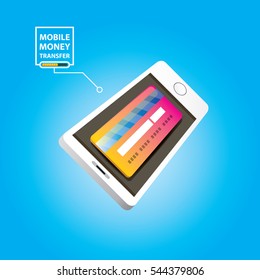 Vector mobile payments concept illustration. Internet banking concept. wireless money transfer.