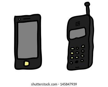 vector mobile phone 