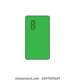 vector mobile phone backpart icon design