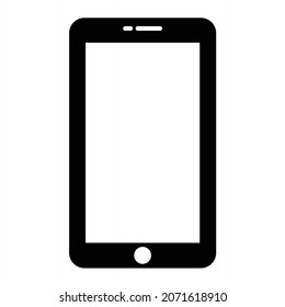 Diseño de iconos de glifos de teléfono móvil vectorial
