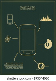 vector mobile phone infographics