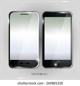 vector mobile phone isolated on white background