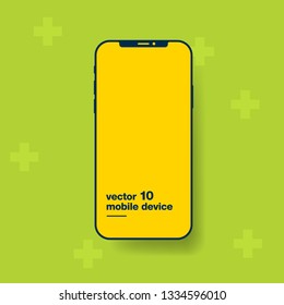 Vector mobile phone mockup