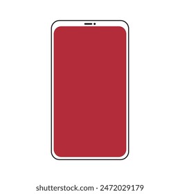 Vector mobile phone mockup design