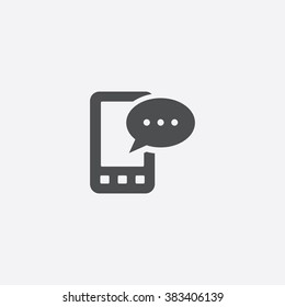 Vector mobile phone sms Icon