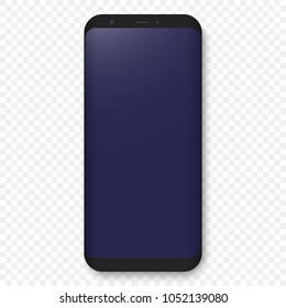 vector mobile template. Realistic high quality phone concept with camera.