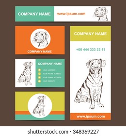 vector mock up for animal shop, vet clinic etc. EPS