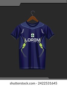 Vector mock up background for sports jerseys, race jerseys, running shirts, jersey designs for sublimation