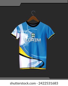 Vector mock up background for sports jerseys, race jerseys, running shirts, jersey designs for sublimation