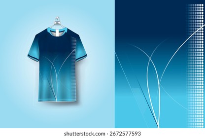 Vektorgrafik-Mock-up-Hintergrund für Sport-Trikots Rennen Trikots Laufshirts Trikot Designs für Sublimation