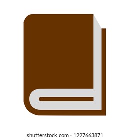 Vector mock up of book cover isolated. Closed vertical book, magazine or notebook mockup on white background. 3d illustration