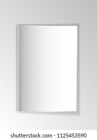 Vector mock up flyer or notebook blank. Business stationery realistic. 
Office notepad mockup.