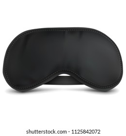 Vector. Mock Up. Black Blindfold