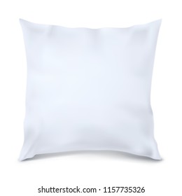  Vector. Mock Up. White Pillow Square