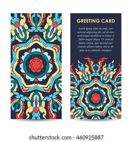 vector mock up of vintage greeting card illustration. EPS