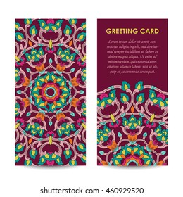 vector mock up of vintage greeting card illustration. EPS