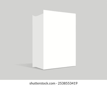 Vector mock up vector white magazine standing vector art isolated of  white background