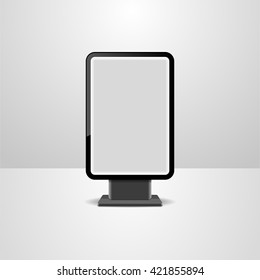 Vector mockup billboard, blank billboard, isolated outdoor advertisement templat