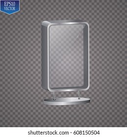 Vector mockup billboard, blank billboard, isolated outdoor advertisement templat