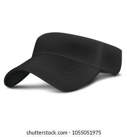 Vector Mock-up Black VisorCap