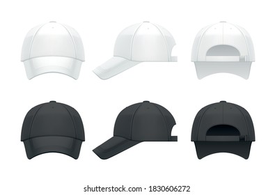 Vector mockup of classic baseball cap.