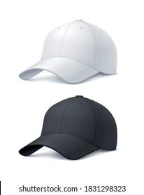 Vector mockup of classic baseball cap.