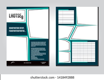 Vector mockup flyer in A4 format