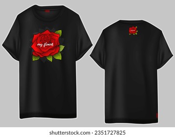 vector mockup illustration t shirt design