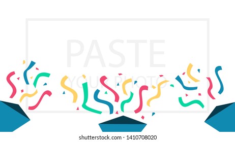 Vector mockup for images from parties.