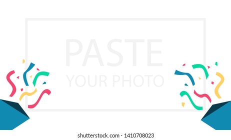 Vector mockup for images from parties.