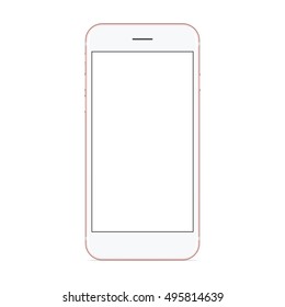 vector mockup phone front view on white background