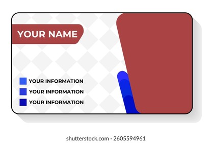 Vector mockup red frame background business card
Vector business card with abstract design background eps