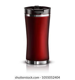 Vector Mock-up Red Thermomug