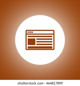 vector mockup of web design icon. Flat