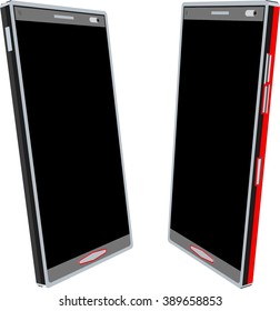 Vector mockups phone set 3